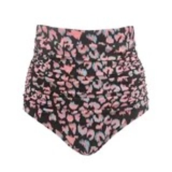 RELLECIGA Women's High Waisted Hipster Bikini Swimsuit Bottom Ruched Size L - Picture 4 of 13